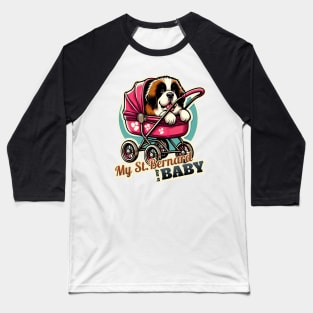 Baby St. Bernard Baseball T-Shirt